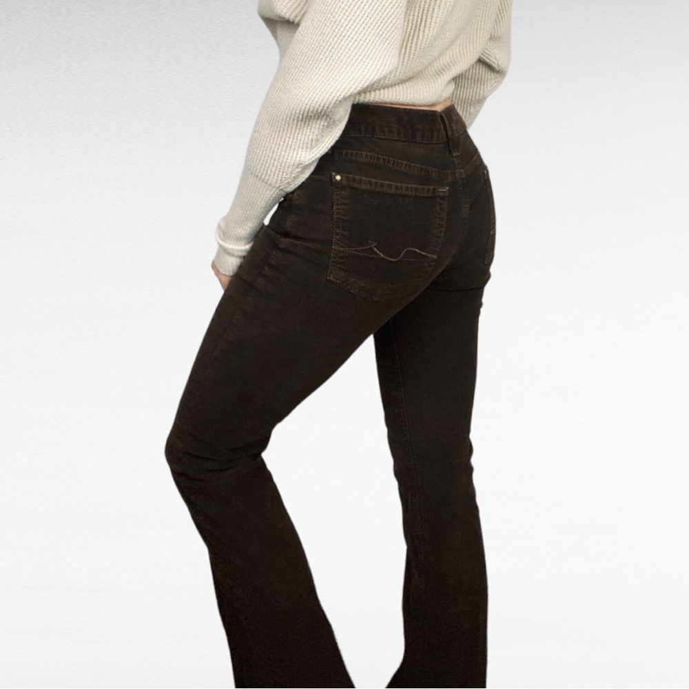 7 for all Mankind | Brown Bootcut Corduroy Pants Preppy Low Rise Y2K Size 28